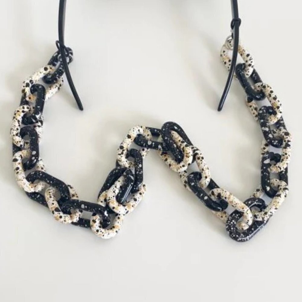 Thick Link Sunny Cord (black/white/cream)